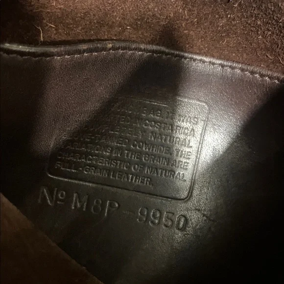 Vintage 90s Coach 9927 Willis Black Leather Crossbody Shoulder Bag Purse - Picture 5 of 5